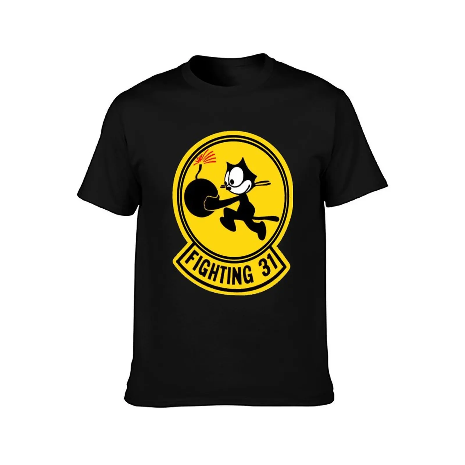 Fighting 31 - Tomcatters T-Shirt, Summer Casual Cotton Tee, Oversized Streetwear Tops, Vintage Graphic Print, Unisex Men Women
