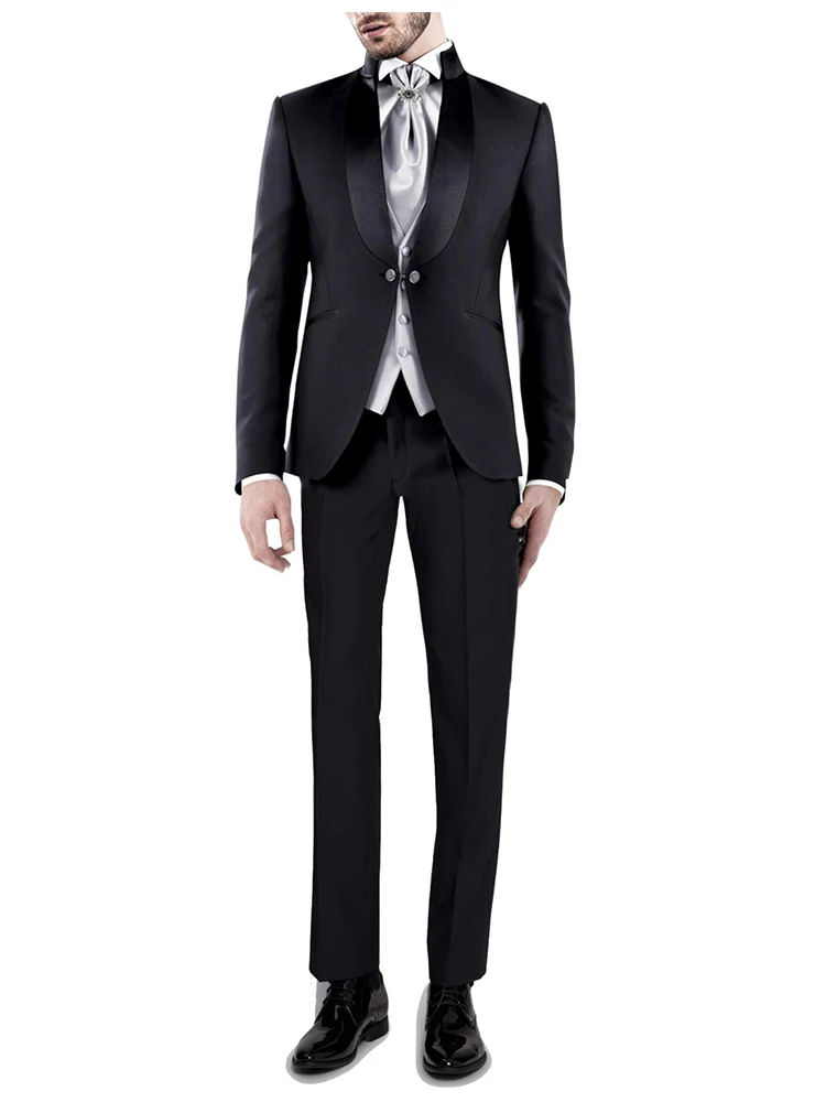 

Men's Modern 3-Piece Suit Jacket Vest Pants Set for Party Wedding Banquet Prom