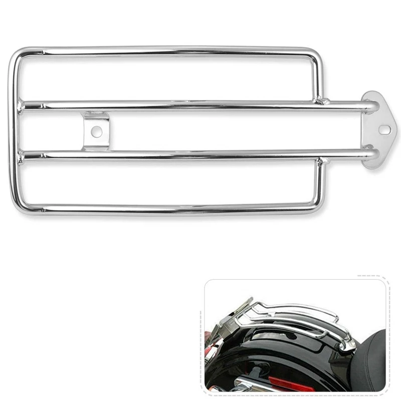 Motorcycle Luggage Rack Support Shelf Fits Rear Solo Seat Chrome For  XL Sportsters 883 XL1200 1985-2003