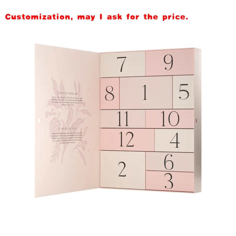 

на заказ. Календарь продукта на заказ. 24-дневная упаковка для красоты. Роскошные коробки.