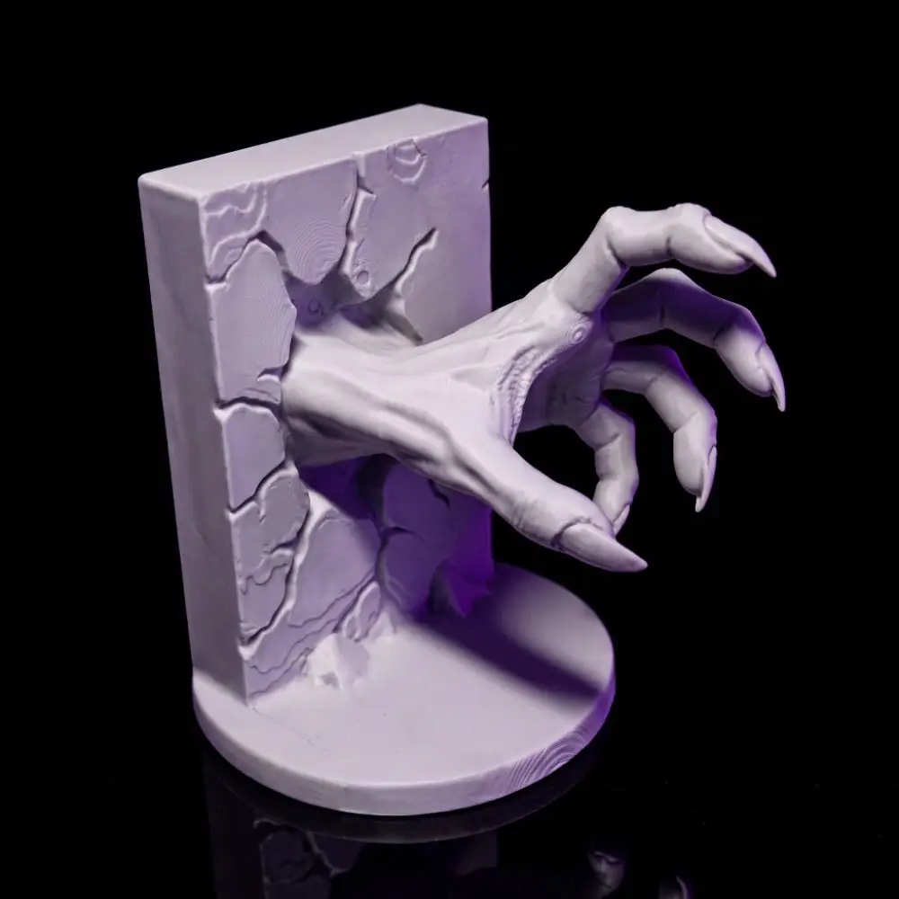 Cup Holder 3D Printed Skeleton Hand Statue Ornaments Skull Claw Halloween Decorations Gothic Style Desktop Decoration Table