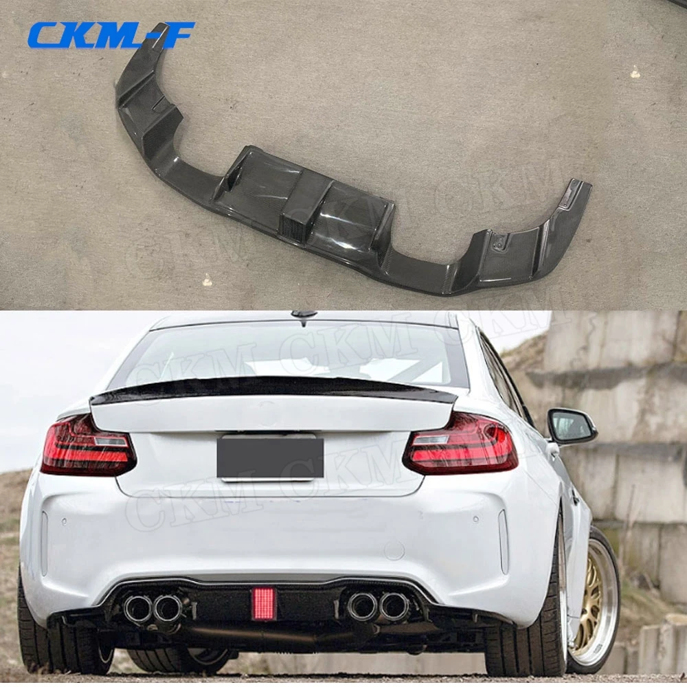 

Carbon Fiber Rear Lip Diffuser for BMW 2 Series F87 M2 Coupe 2 Door 2015-2020 Bumper Guard Car Styling