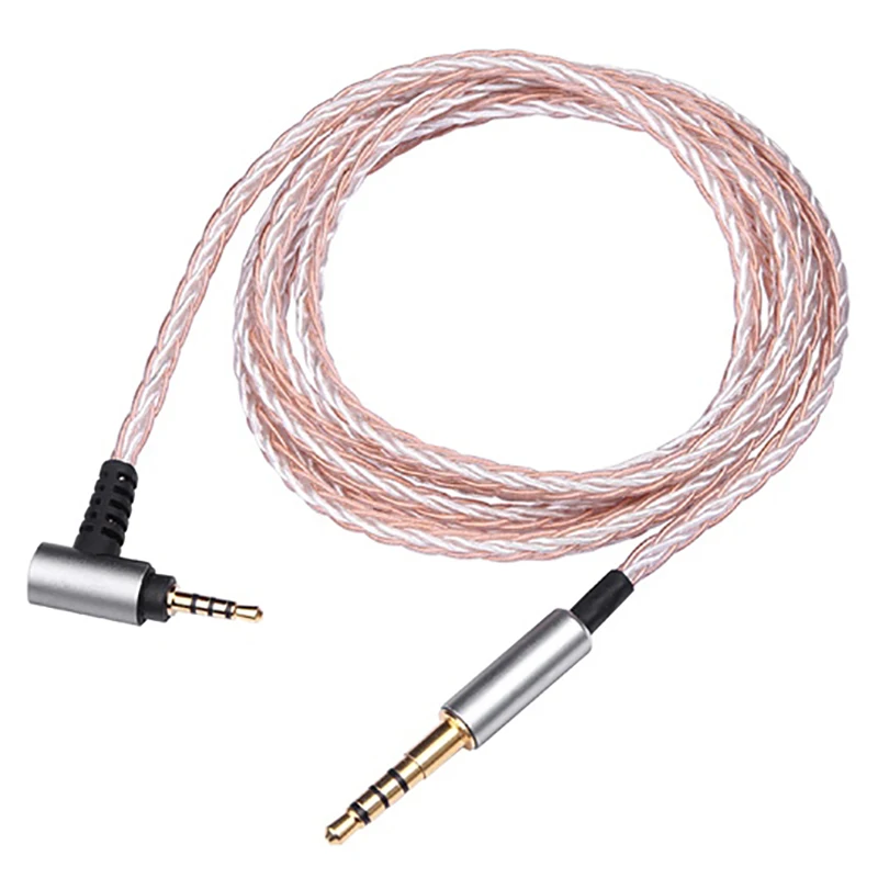 For Denon AH-MM400 MM200 MM300 Earphone Replaceable 4.4mm 3.5mm 2.5mm Balanced Single Crystal Copper Upgrade Cable