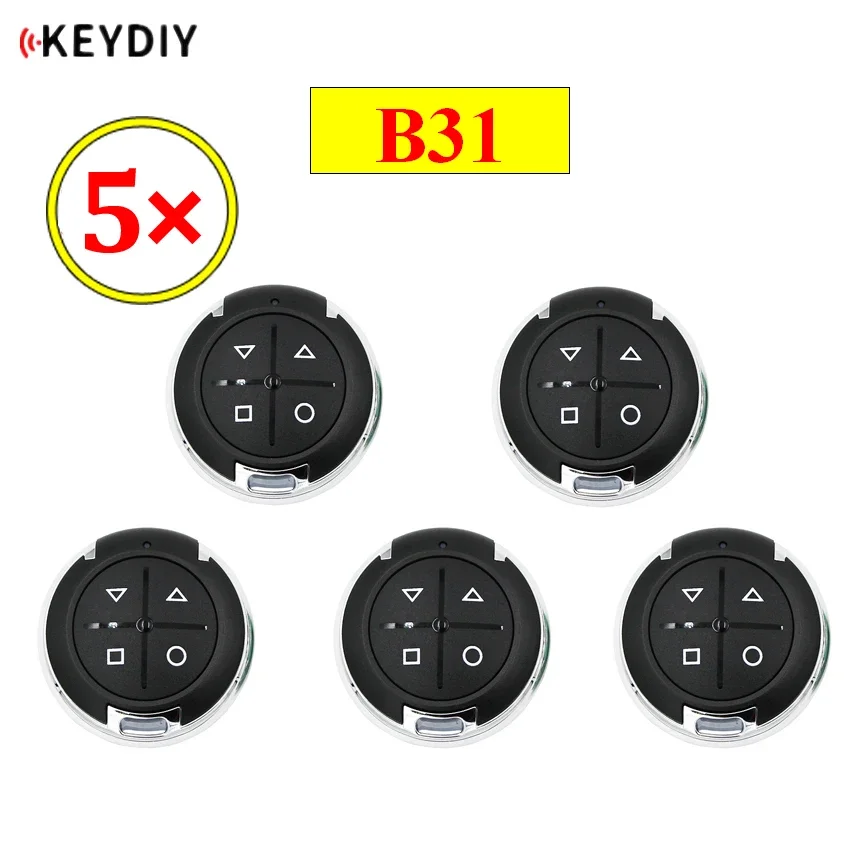 5PCS/LOT KEYDIY B31 4 Buttons Garage Door KD General Remote for KD900 KD900+ URG200 KD-X2 KD-MAX Remote Master