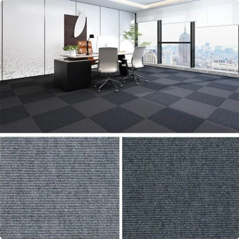 Office Chair Cushion Carpet Waterproof and Anti-slip Floor Protection Rugs Mat Home 30x30Cm Self-adhesive Anti Slip Small Carpet