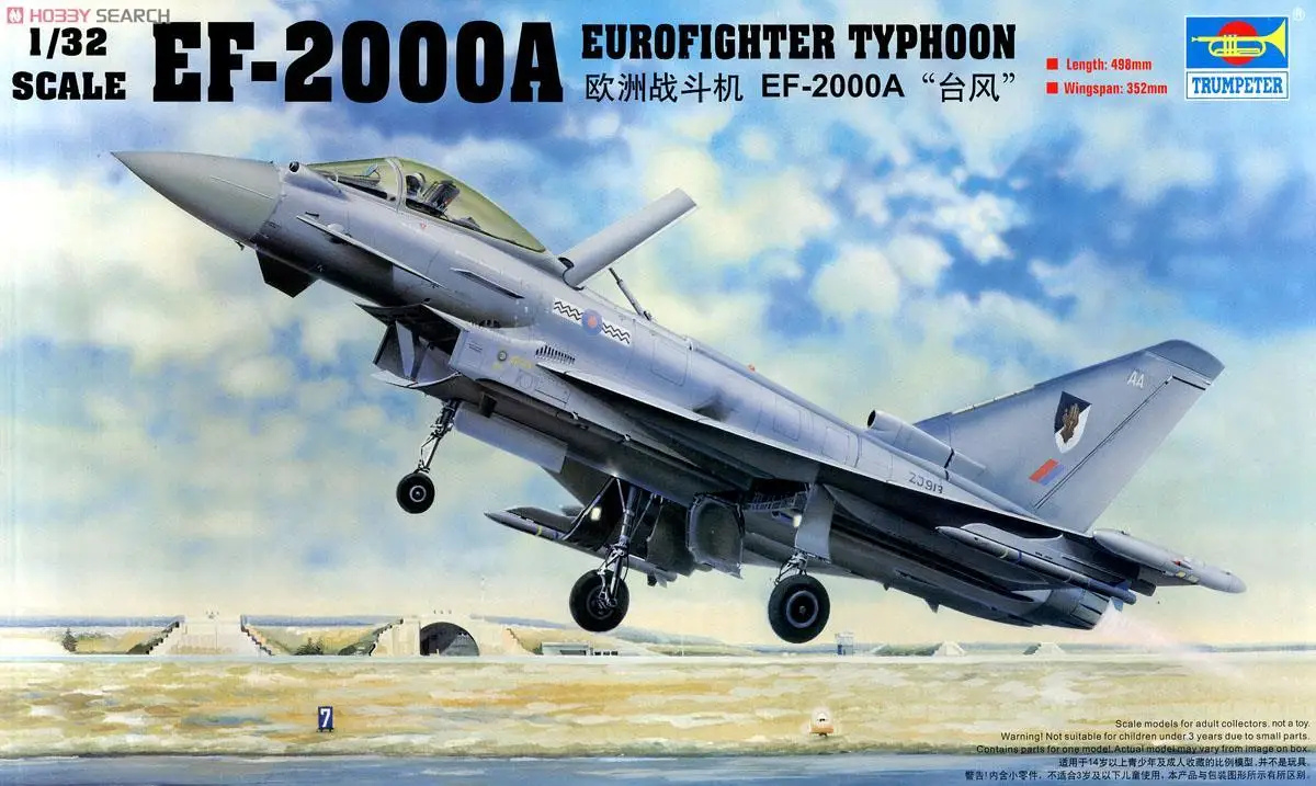 

Модель Trumpeter 02278 1/32 EF-2000 Eurofighter Typhoon