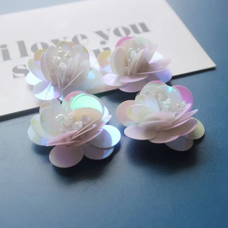 20 قطعة/الحزمة عشوائية الترتر زهرة شكل التصحيح لطيف خياطة على التصحيح للملابس الجينز سترة قبعة الأحذية الديكور #6