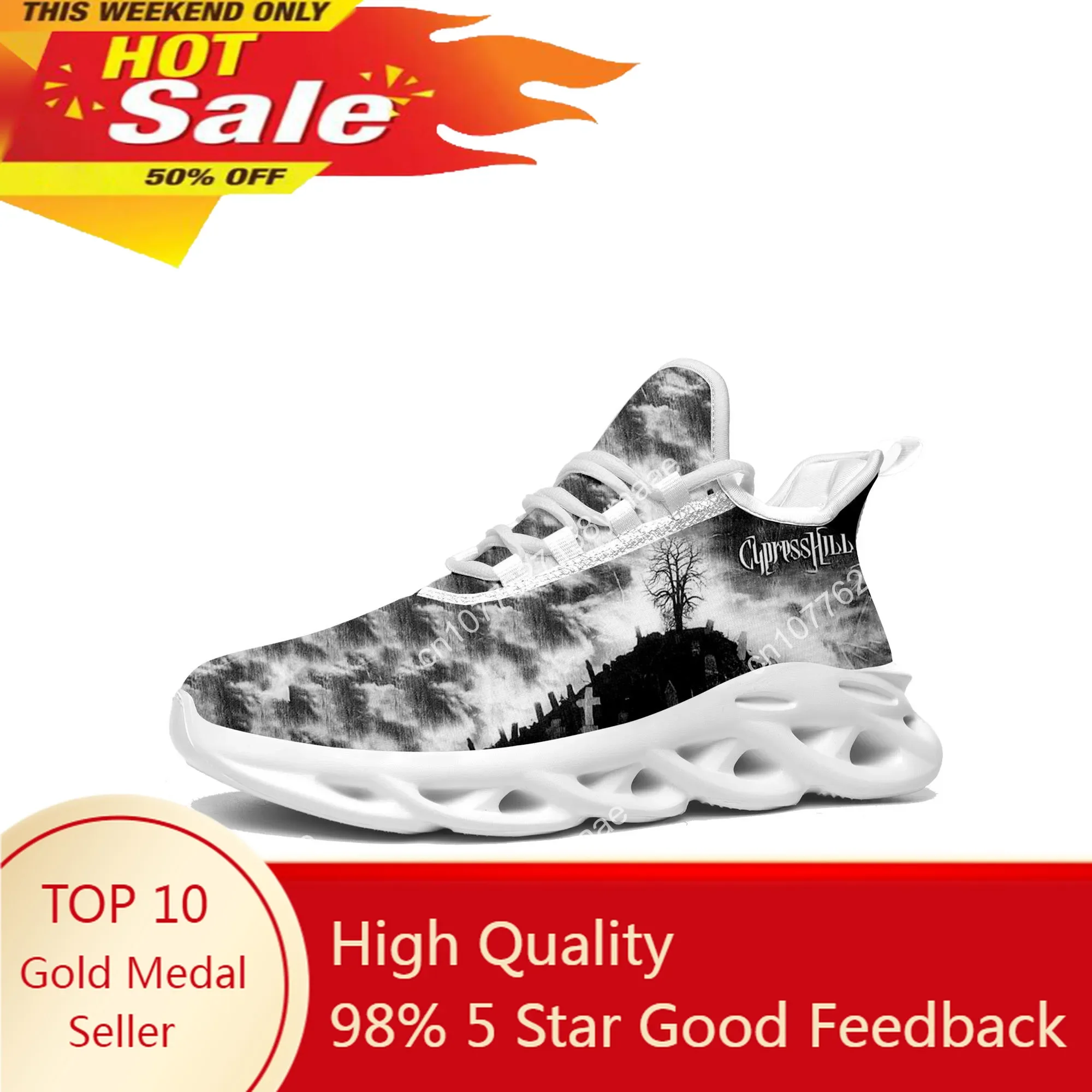 

Кроссовки на плоской подошве Cypress Hill, мужские и женские спортивные кроссовки, кроссовки высокого качества, черные воскресные туфли, сетчатая обувь на шнуровке