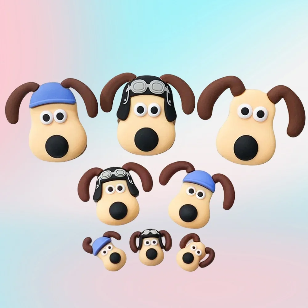 

Miniso Cartoon Cute Dog Soft Rubber DIY Jewelry Accessories Hole Shoe Buckle Decoration Party Gift