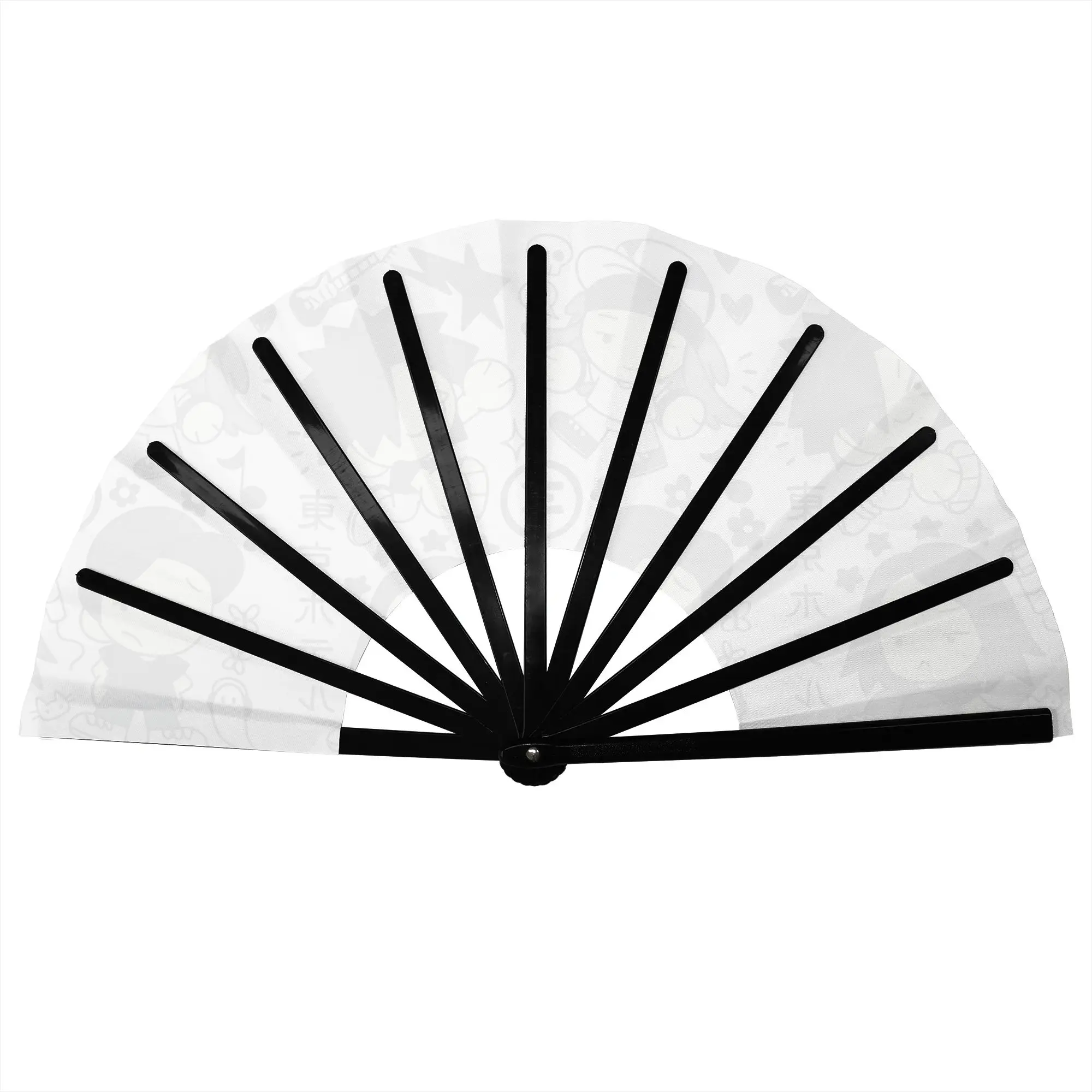 Customized Timeless Rock Music T-Tokios H-Hotels Cute Pocket Fan Camping Classic Folding Fan Chinese Dance Handheld Cooling Fans