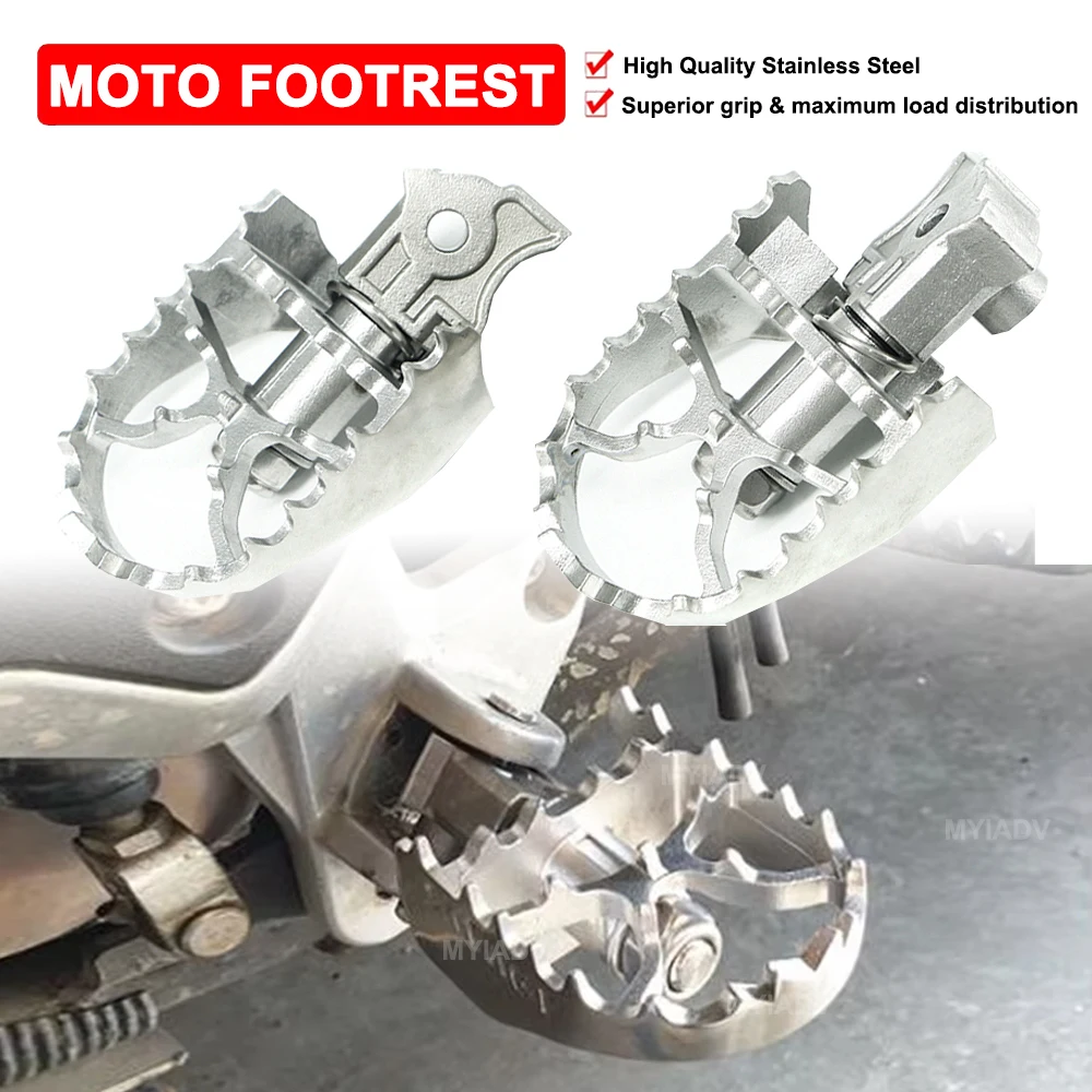 

Motorcycle Footrests Footpegs For BMW F800GS F700GS F 800/700 GS 08-2017 F650/G650GS 2000-17 Stainless Steel Foot Rests Foot peg