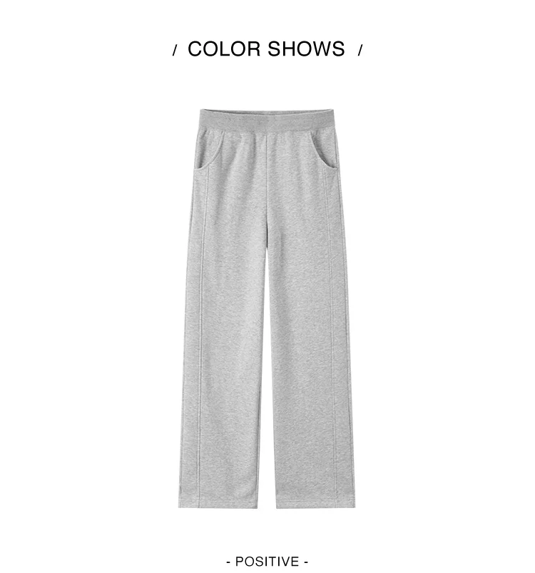 Semir Hosen Damen Thermische Antibakterielle Hosen 2024 Winter Neue Elegante Polar Fleece Einfarbige Weite Hosen – Detail 16