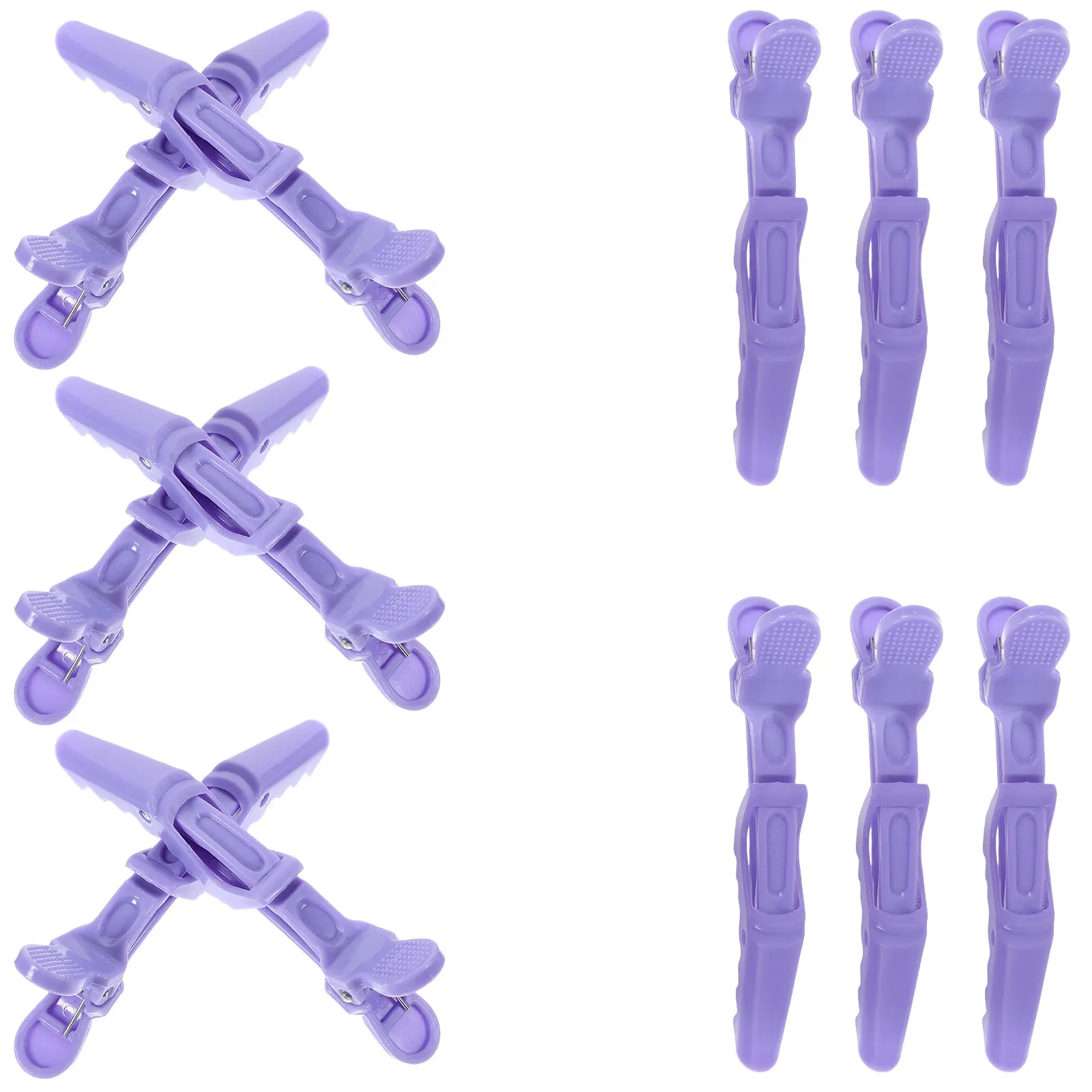 

12Pcs Alligator Clips Professional Sectioning Hair Salon Clips Lightweight Sturdy Hairdressing Tools for DIY Styling Thick Hair