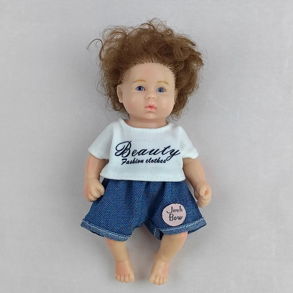 1 pz 16 cm palmo bambola di simulazione completamente solido silicone estensibile bambole rinate vestire giochi giocattoli di decompressione regali per bambini