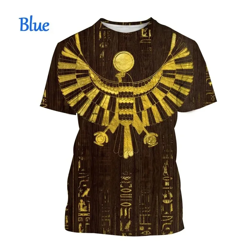 Pharaoh Anubis 3D T-Shirt Ancient Egyptian God Eye Of Egypt Printed Short Sleeve Gender-Neutral Harajuku Streetwear Top T Shirt