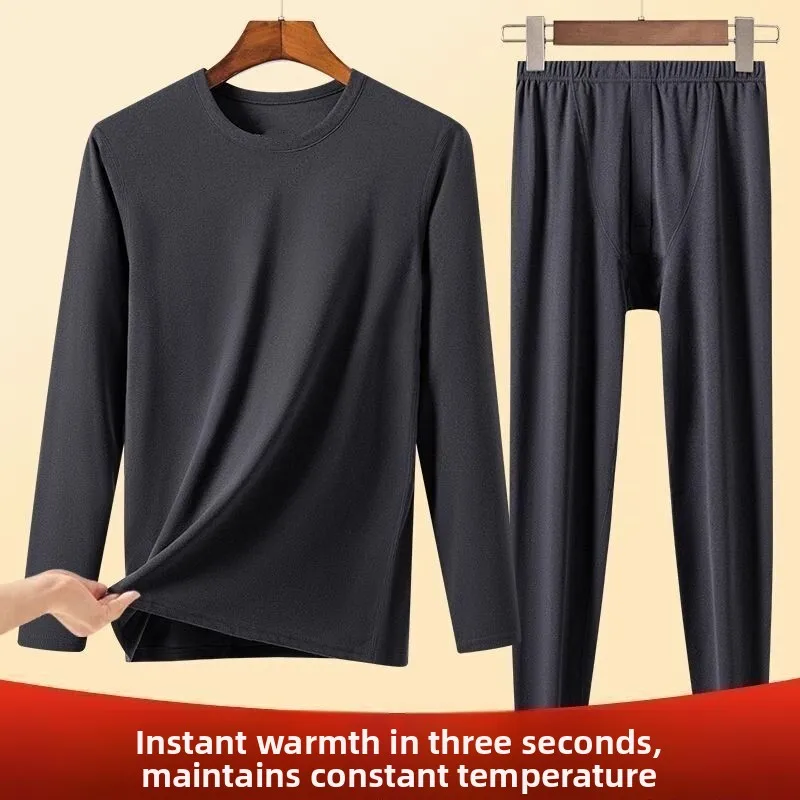 

Warmth-Conserving Slim Fit Long Sve round Ne Base irt for Working Men's Autumn Winter Thermal Dervo Long T-irt Pants