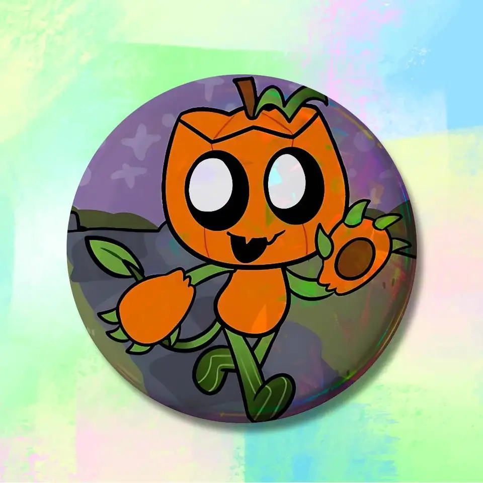 Round Cosplay G-Gourdy D-Dandys World Badges 25 32 44 58 75 mm Pin