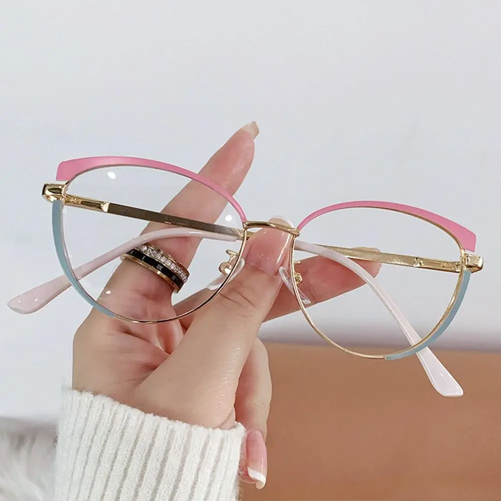 Blue Light Blocking Women Designers Eyeglasses Portable Vintage Optical Spectacle Computer Eye Protection Glass Fashion Eyewear