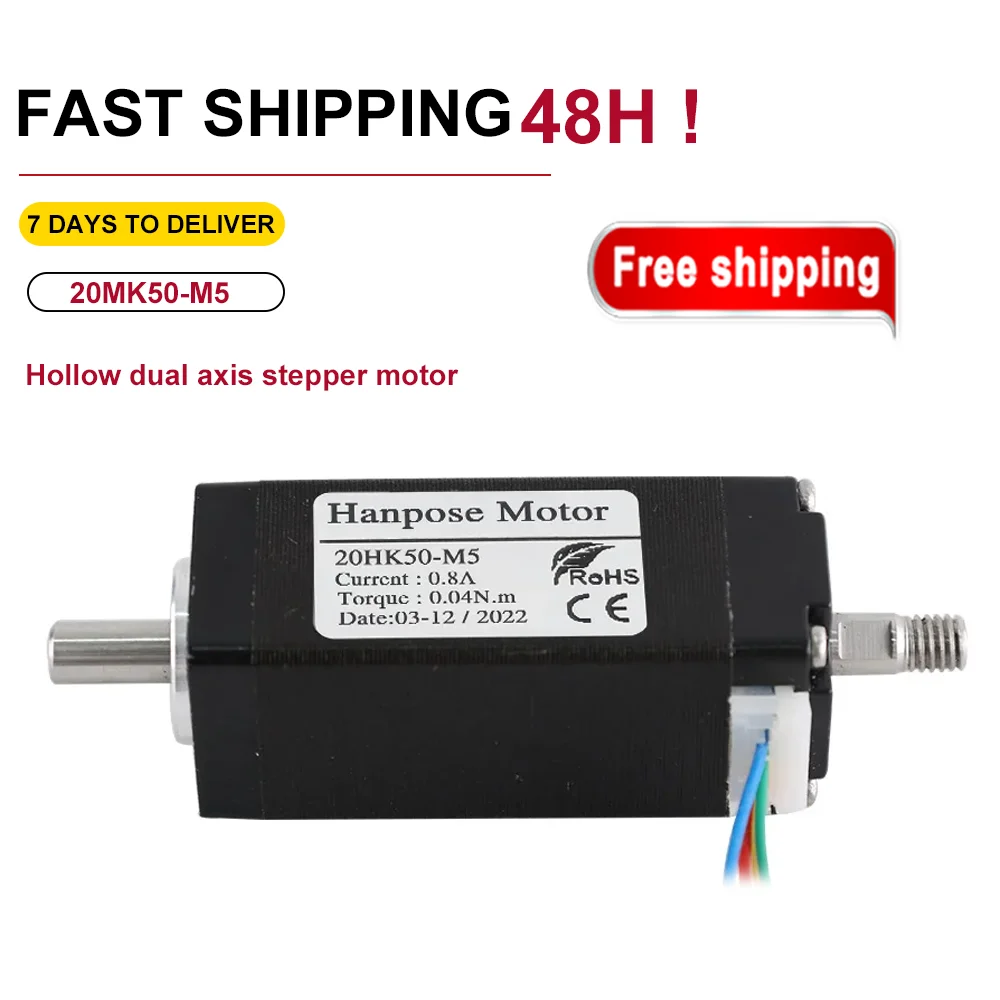 

20HK50-M5 Dual axis stepper motor 2 phase NEMA8 screw stepper motor 0.8A 0.04N.CM motor for 3D monitoring equipment accessories