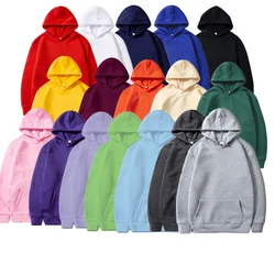 Fashion Brand Men's Hoodies New Spring Autumn Casual Hoodies Sweatshirts Men/Women Tops Candy Solid Color Hoodies Sweatshirt