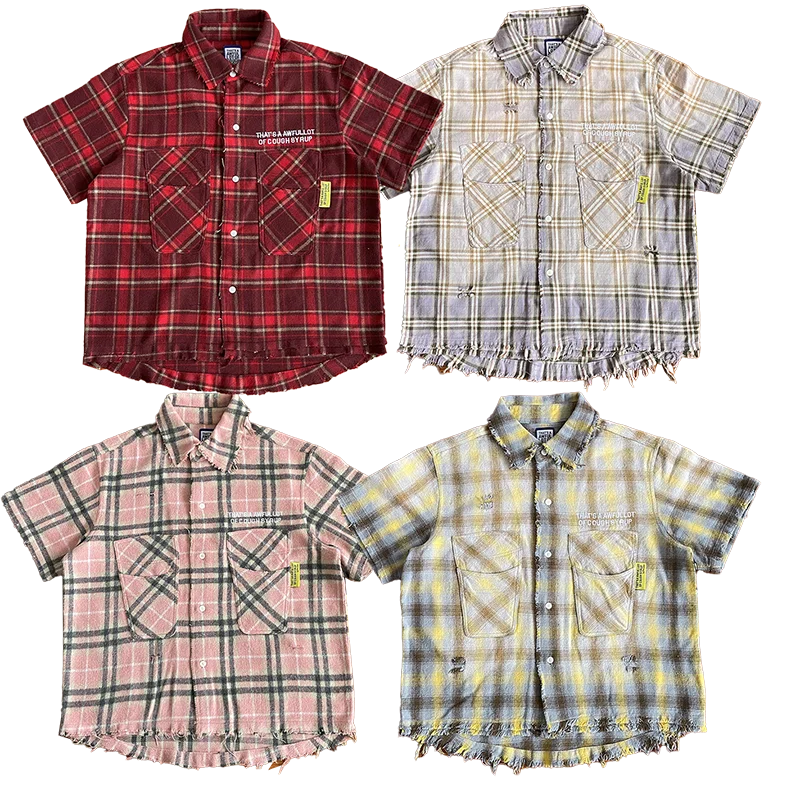 

Ретро-американский уличный стиль, модный принт «Сироп от кашля», хлопковая повседневная одежда для молодежи, летняя мода