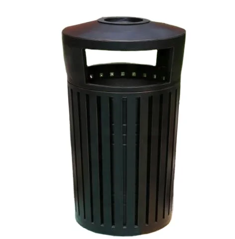 Professional  Outdoor Metal Dustbin Garbage Container Trash Can Waste Bins
