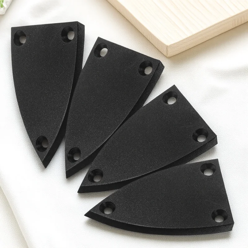 

4Pcs Guitar Truss Rod Cover Black Plastic Triangle 3 Holes Replacement Electric Guitar Accessories Parts Truss Rod Cover