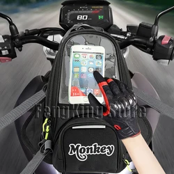 For Honda Monkey 125 z125 Motorcycle Magnetic Bag Riding Bag Navigation Fuel Tank Bag Large Screen