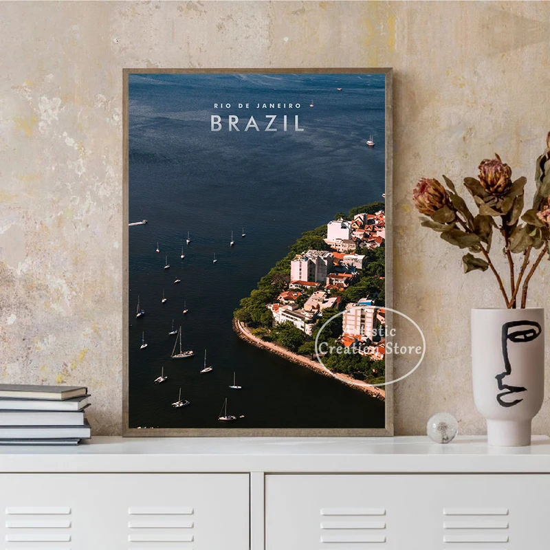 Brazil Rio De Janeiro City City Tour Posters Urban Tourism Scenery Canvas Painting Wall Pictures Living Room Home Decor Gifts