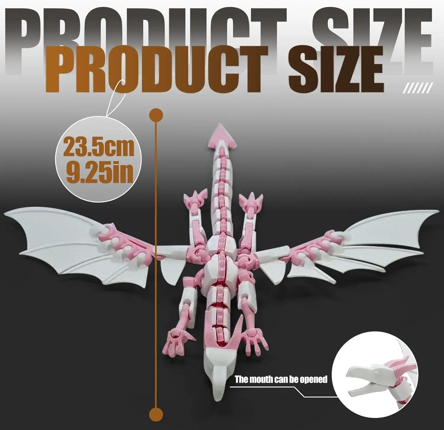 2er-Set T13 3D-gedruckte Actionfiguren (vormontiert), bewegliche Actionfigur mit mehreren Gelenken, beweglicher fliegender Drache mit mehreren Gelenken