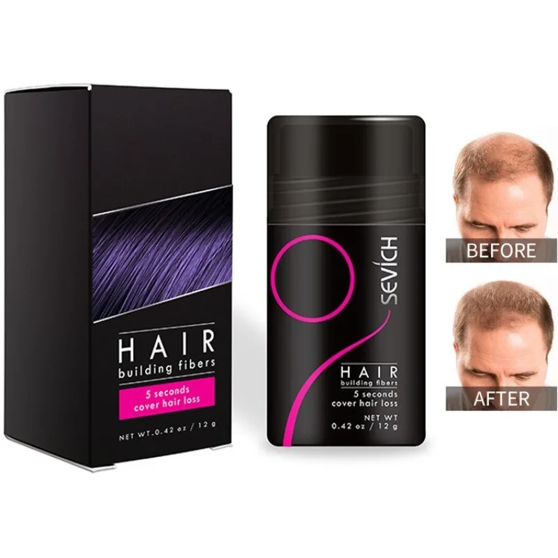 

12g 10Color Shair Building Fibers Powder Cover Sparse Hair or Hair LossHair Building Fiber Thickening Spray Hair Regrowth Powder