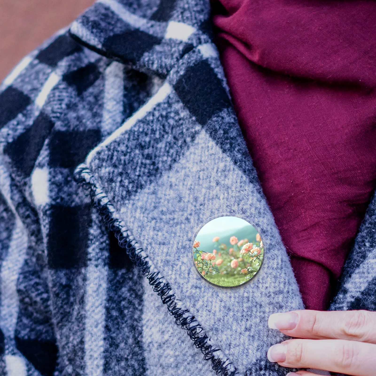 

25pcs Acrylic Buttons Pin Badge Diy Button Blanks Clear Pin Buttons Picture Brooch Photo Buttons For Crafts Supplies Kids Party
