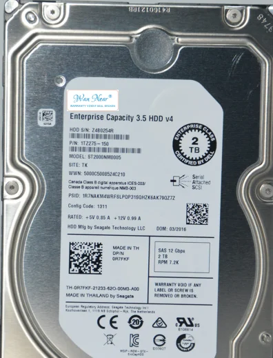 

Для DELL 2 ТБ SAS 7,2 K 12G 0R7FKF ST2000NM0005 R7FKF 2T