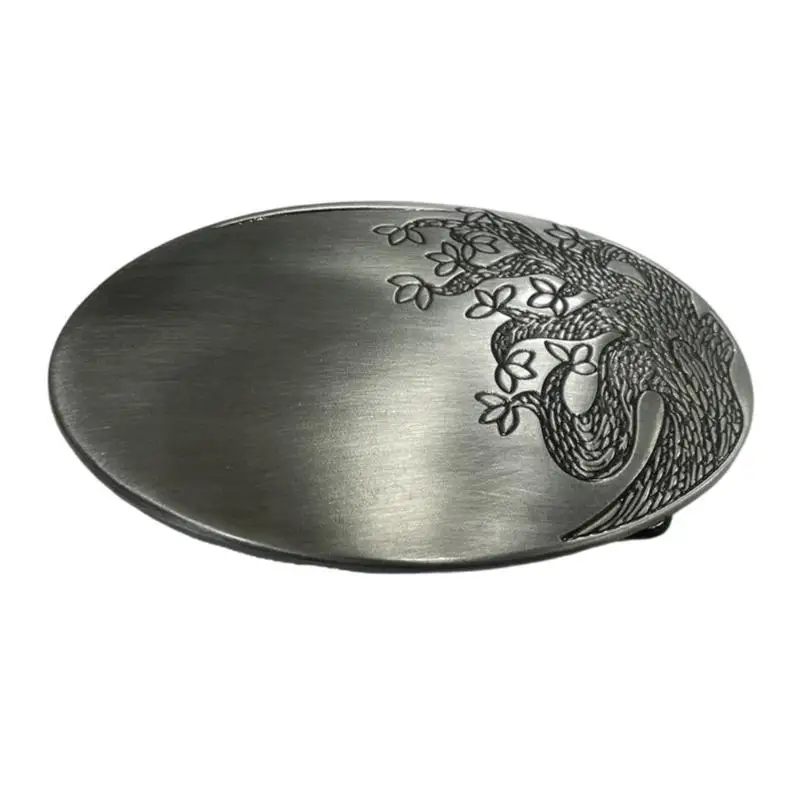 652F Fivela cinto ocidental masculina fivela cintura vintage fivela oval metal