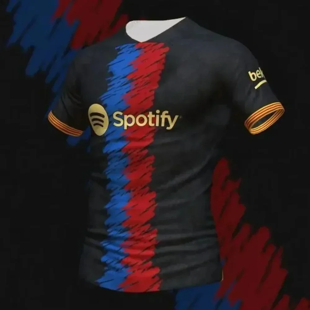 

Summer Barcelona Special Edition Football Jersey Men Women's Comfortable Breathable Quick Drying Motorcycle Training T-shirts