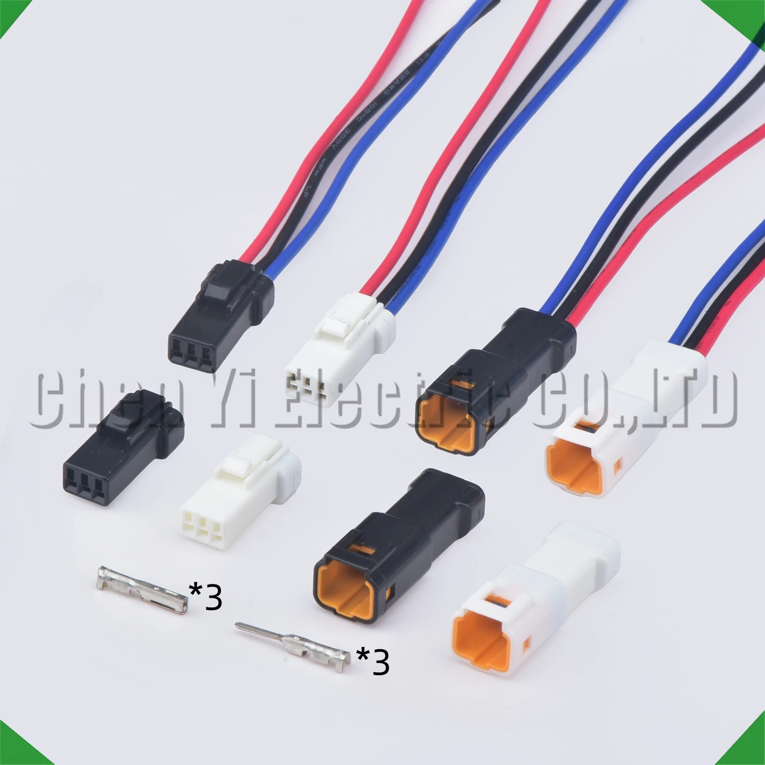 Conector eletrônico à prova d'água automático de 3 pinos, chicote de fios, plugue anal 03R-JWPF-VSLE-S 03T-JWPF-VSLE-S JWPF-VSLE-D