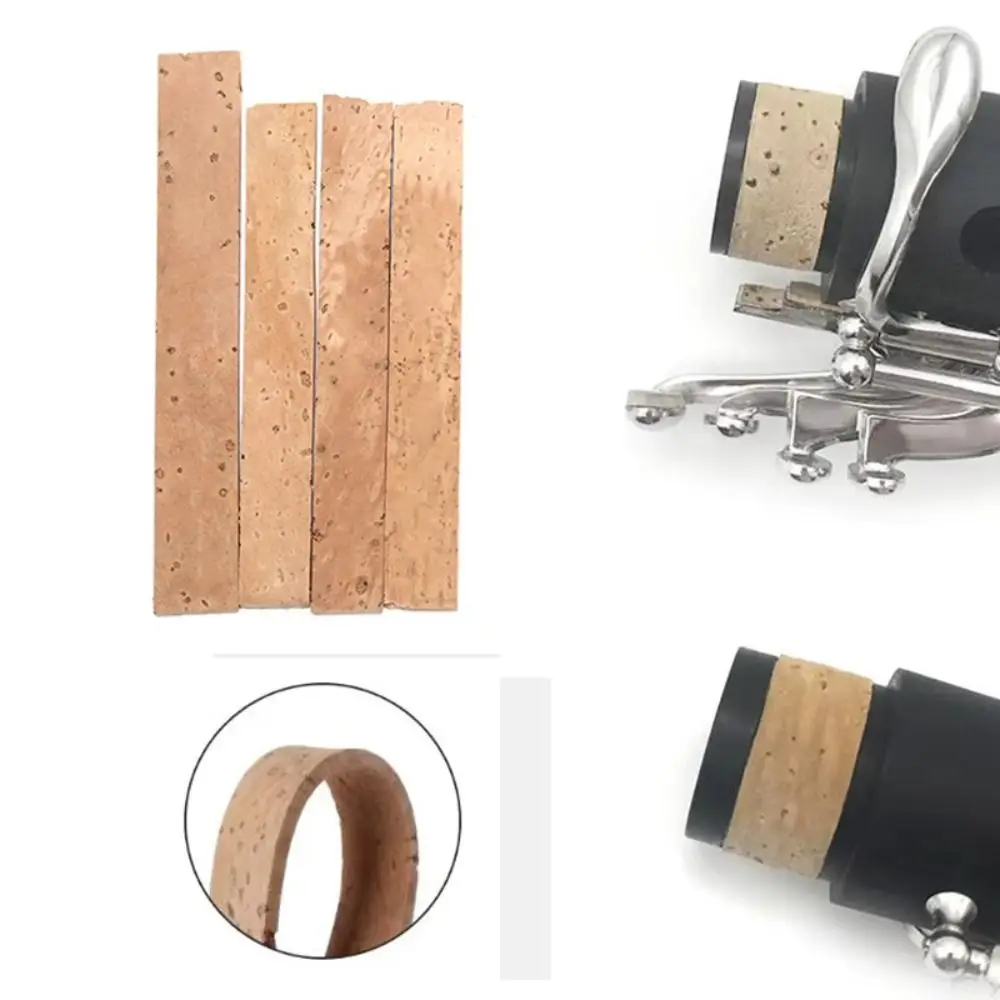 

4PCS/Set Natural Cork Clarinet Neck Cork Repair Replacement Musical Instrument Parts Clarinet Interface Clarinet Mouth Tube