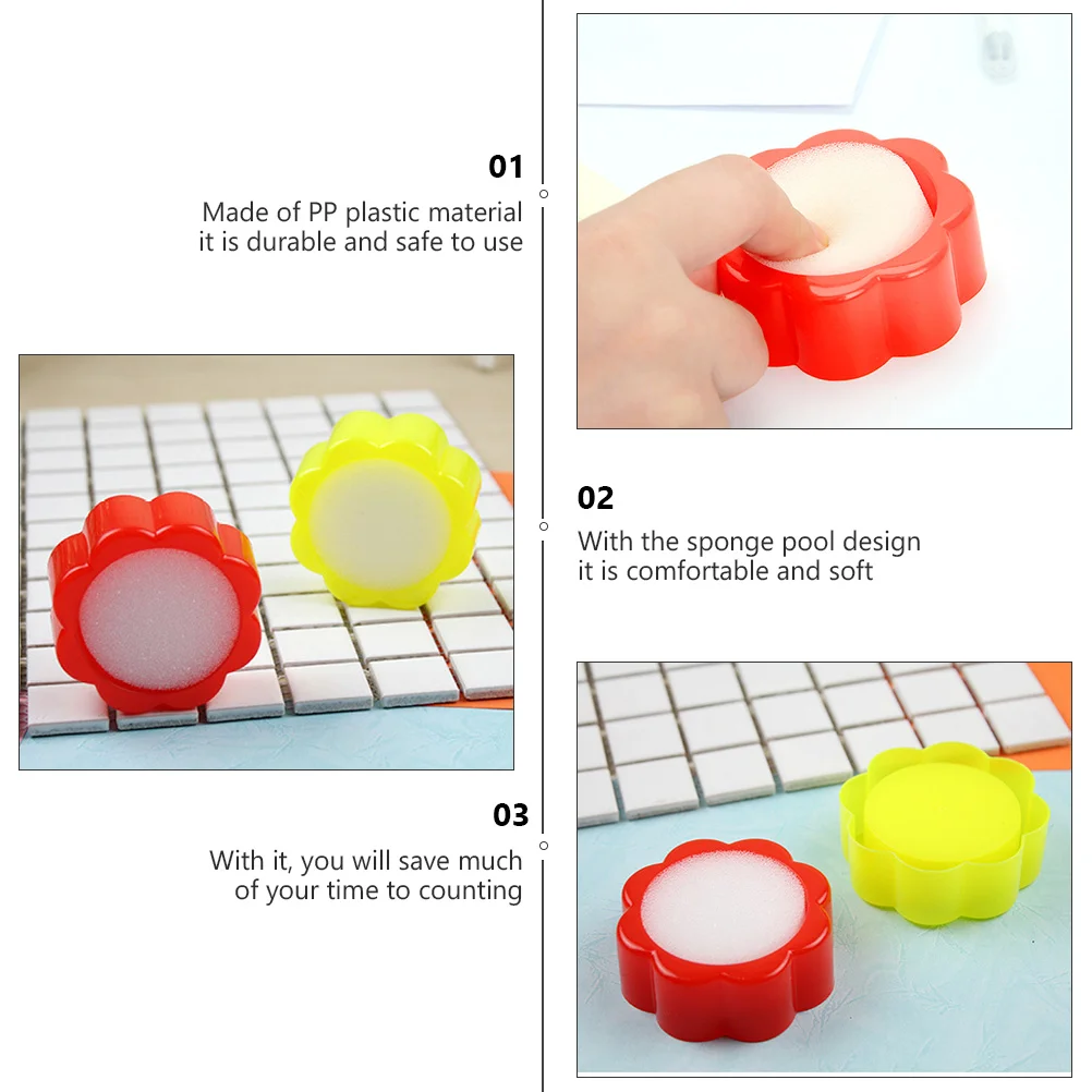 10 pçs contagem de dinheiro mão dispositivo molhado máquina esponja tanque implementar tesoureiro suprimentos esponjas plásticas