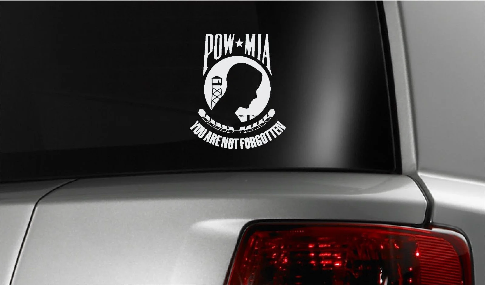 Виниловые наклейки для POW MIA * Выберите цвета * 6 лет на открытом воздухе 5,7x4,7 автомобильный Стайлинг