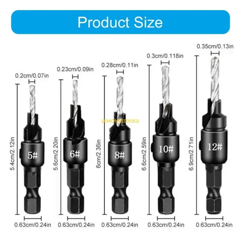 M4YC prosatiality countersink بت بتات لعشاق DIY ومهام تحسين المنازل