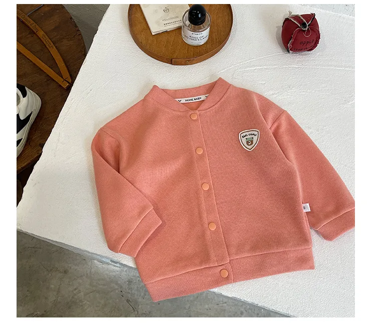 Frühling Herbst Jungen Mädchen Gestrickter Bedruckter Cardigan Baby V-Ausschnitt Langarm-Pullover Jacke Weiche Kinder-Unterwäsche Lässig für die Schule – Detail 13
