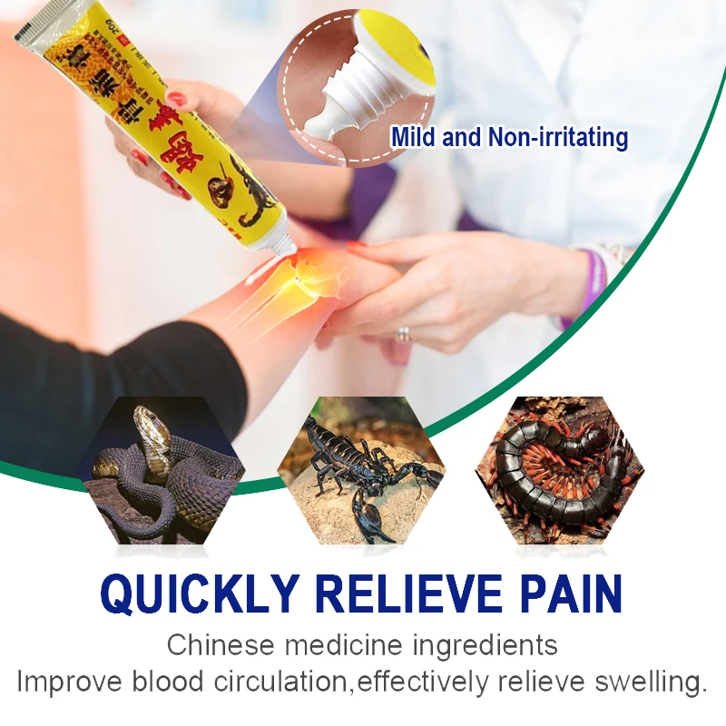 Scorpion Venom Joint Cream Lumbar Disc Pain Back Pain Treatment Ointment Relax Muscles Knee Pain Neuralgia Arthritis Dropshoping