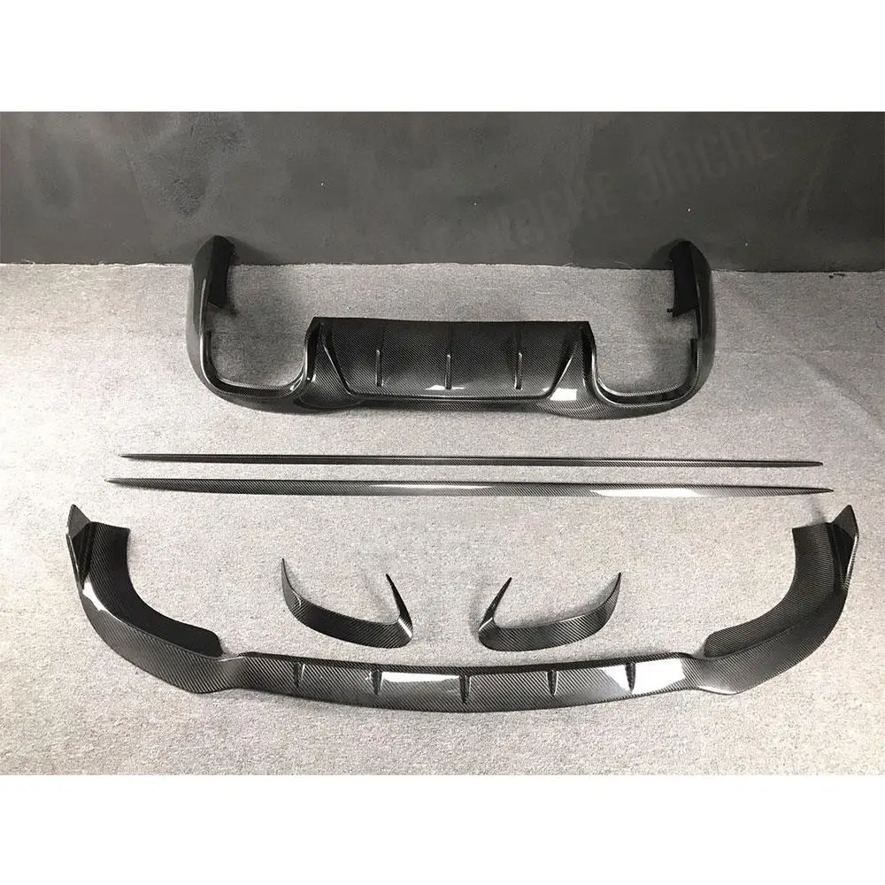 Spoiler Trim ventilasi udara bibir depan, serat karbon kering penutup Fender rok samping belakang Diffuser Untuk Benz AMG GT43 GT50 GT53 2019-2023