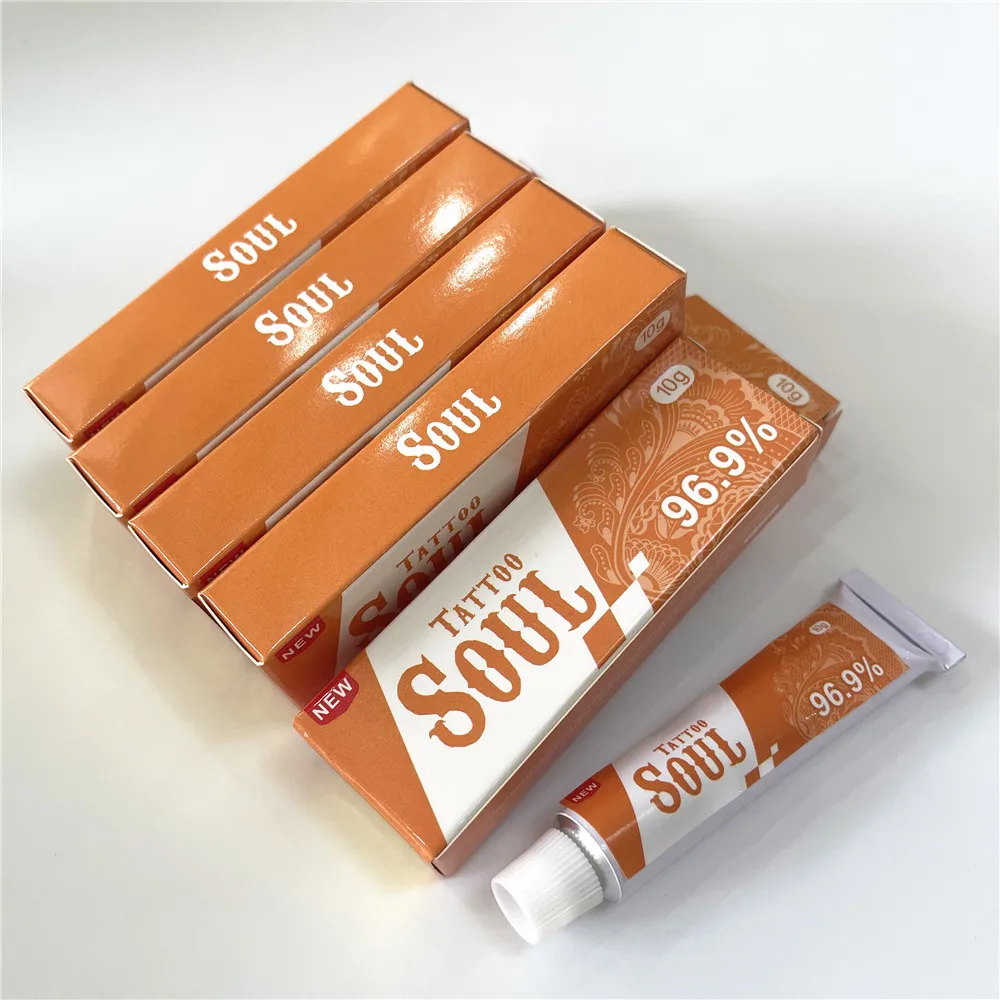 Genuine 96.9% Yellow Soul Tattoo Cream Before Permanent Makeup Microblading Eyebrow Lips Body Skin 10g