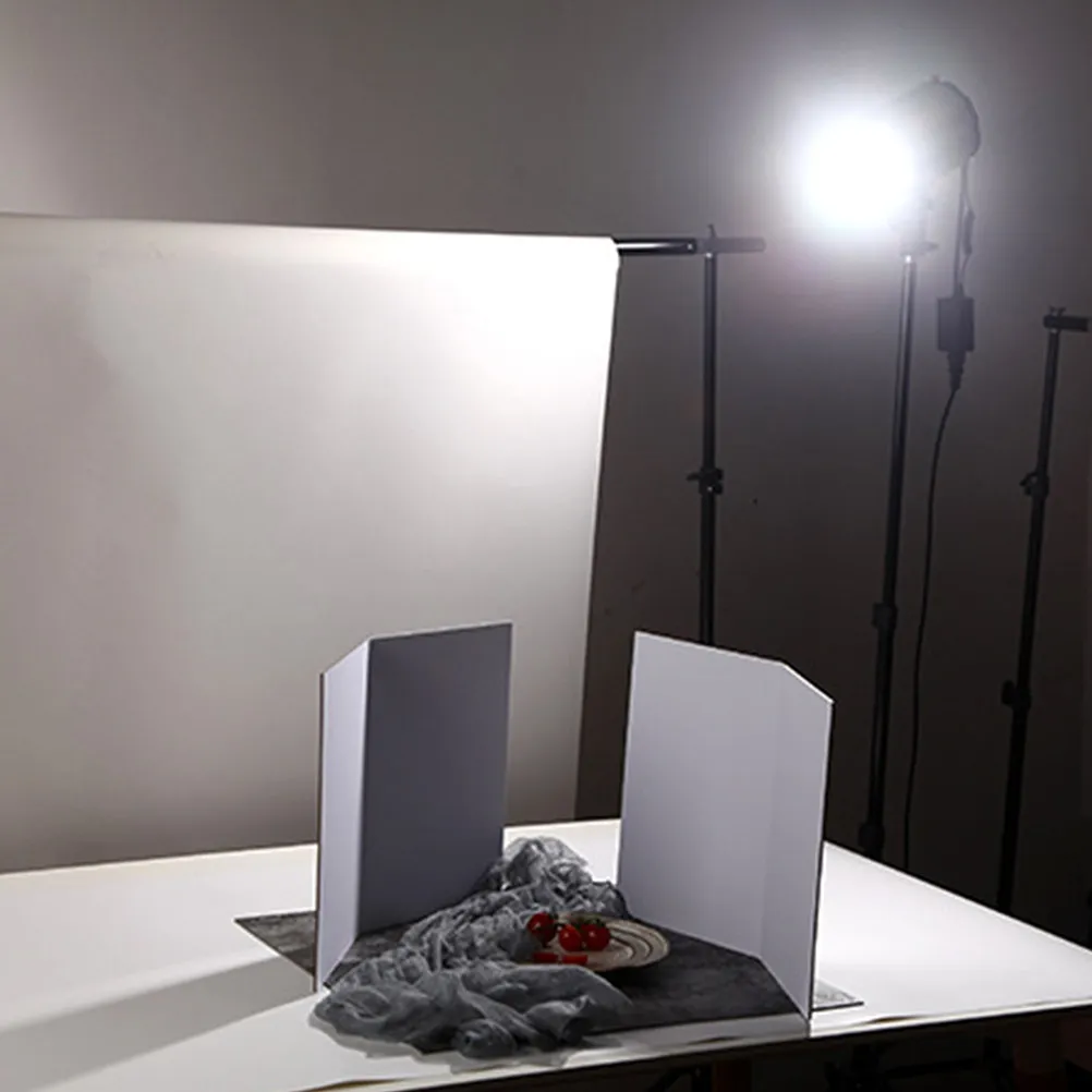 Foldable Photography Reflector Board Thickened Cardboard Dual-Sided White Black Silver Gold for Jewelry Watch Still Life