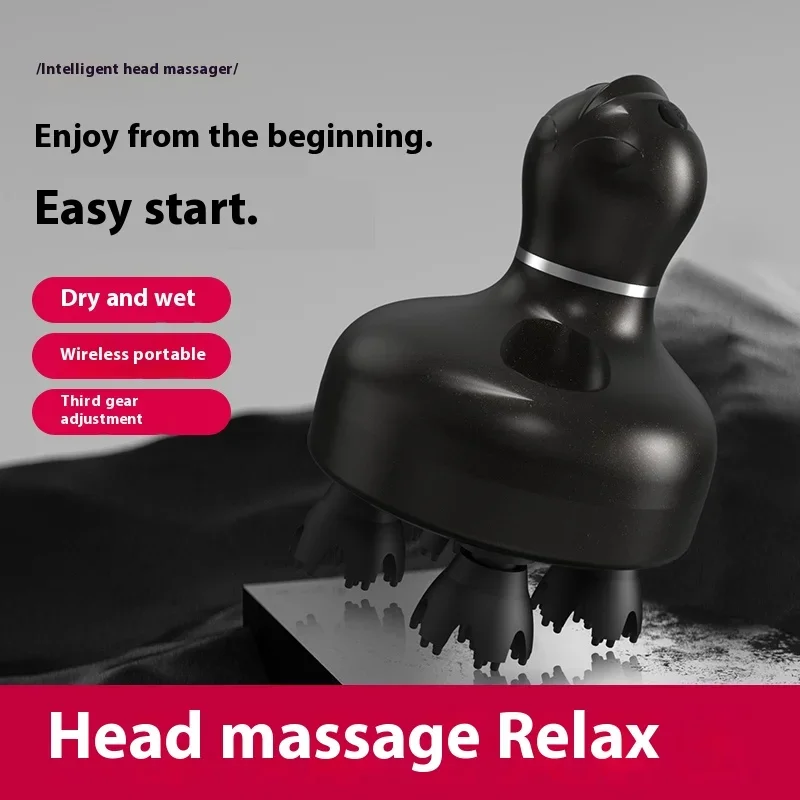 الكهربائية فروة الرأس مدلك العجن الشعر مدلك الذكية تدليك الرأس فروة الرأس 4 رؤساء تدليك التنظيف العميق والإجهاد الاسترخاء الجسم مدلك