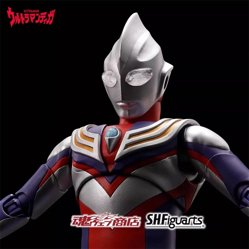 

Genuine Bandai SHF SHINKOCCHOU SEIHOU ULTRAMAN TIGA MULTI TYPE Star of Ultra Edition Anime Action Figures Model Toy Gift for Kid