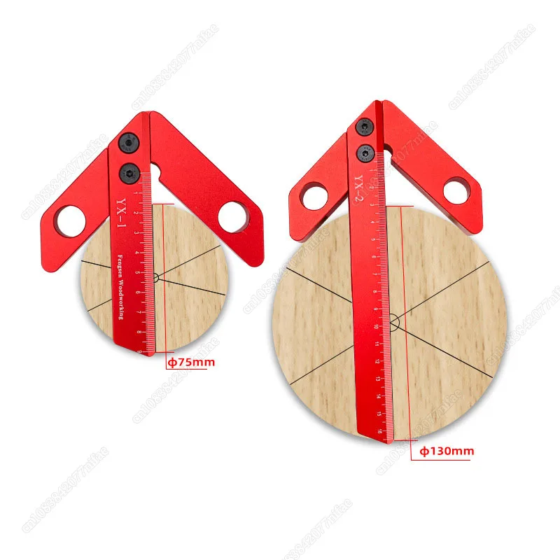 Center Finder Woodworking Square 45/90 Degree Right Angle Line Gauge Aluminum Center Scribe Carpenter Ruler Wood Measuring Tool