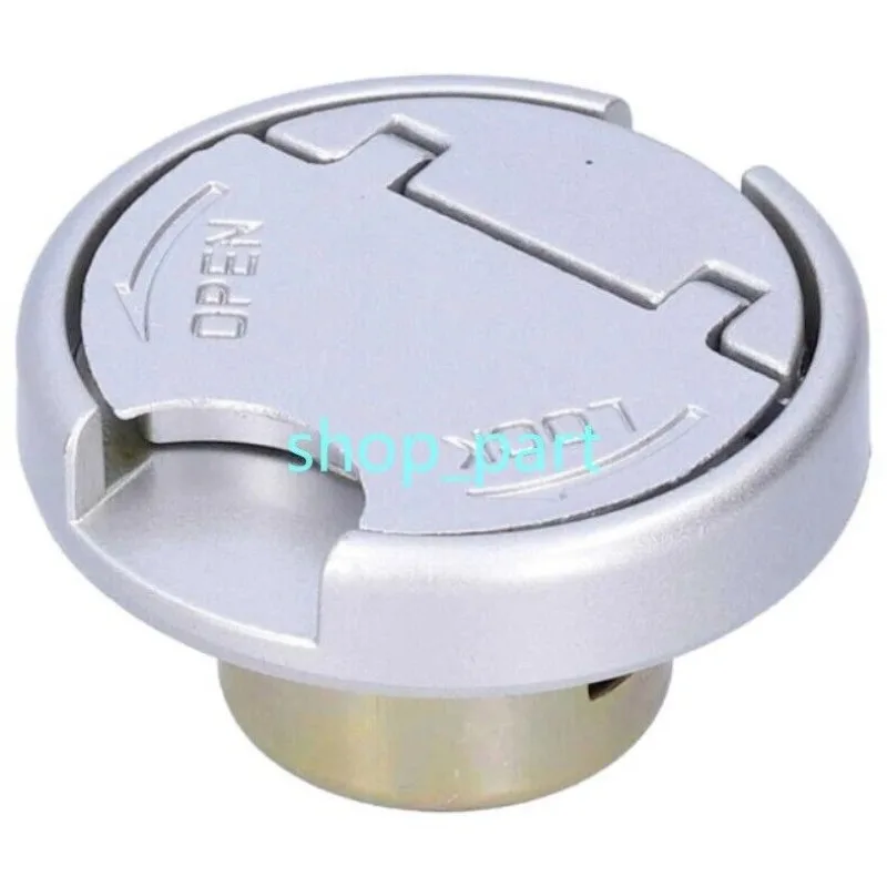 Gas Tank Lock Cap with Keys Stainless Steel Gas Filler Cap for Scooter Motorcycl