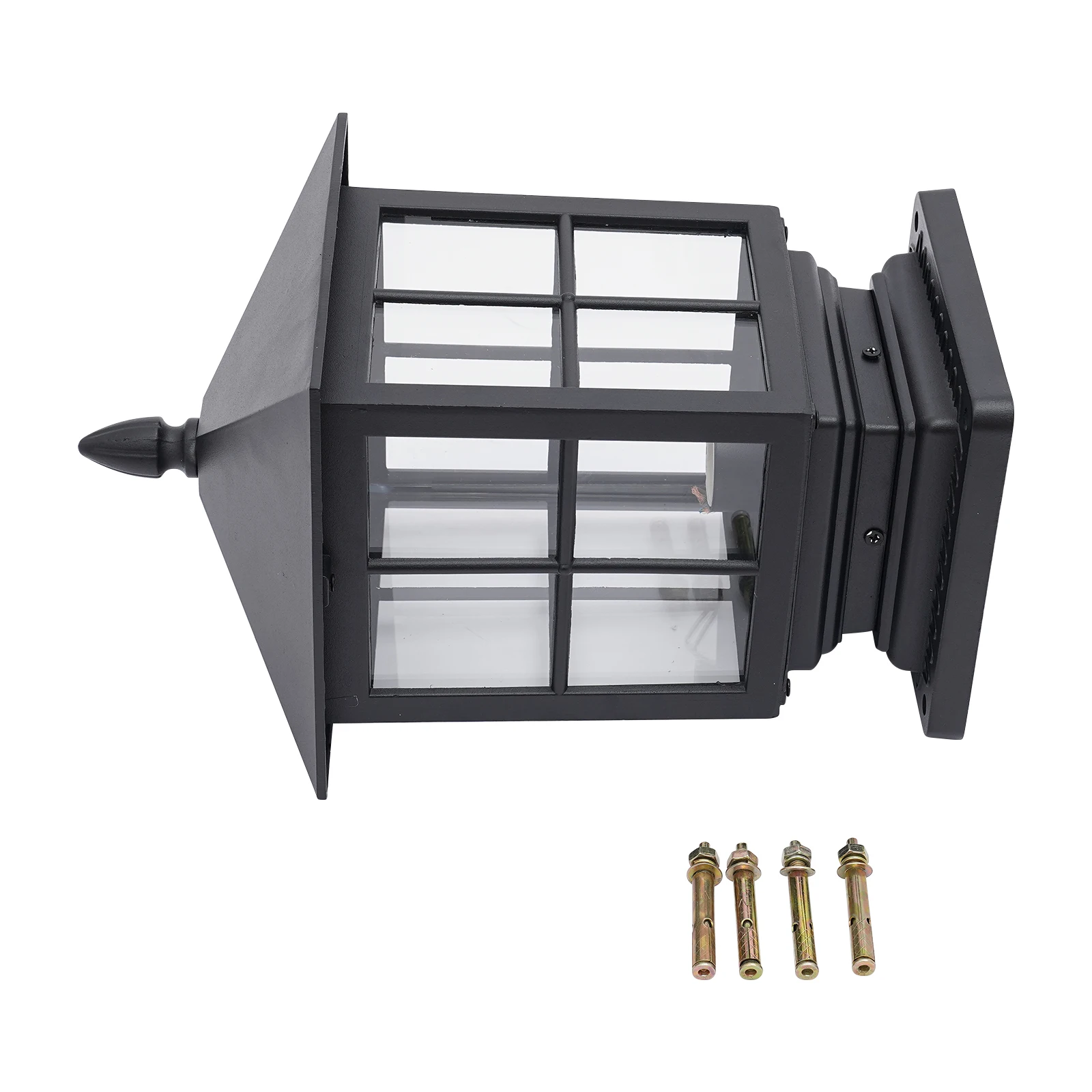 Retro Post Light, Aluminum Alloy Post Light, Outdoor Post Lantern E27 for Indoor & Outdoor , Porches, Paths, Entrances